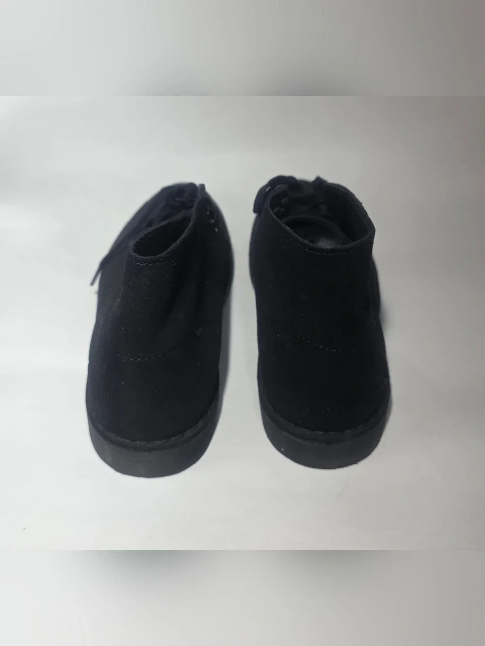 Clarks Desert Boot Black Suede Chukka Lace Up Women’s Size 8.5